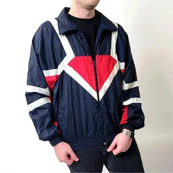 Vintage Y2K Spalding  Windbreaker Track Jacket - L4 - Picture 4 of 9